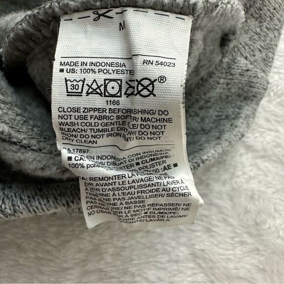 Old Navy Active Womens M Go Dry Athletic Jacket Heather Gray Asymmetrical Zipper - Picture 8 of 11